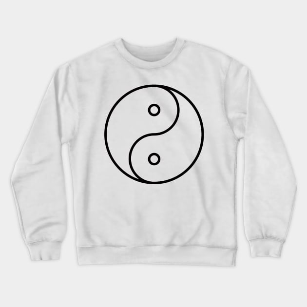 Yin Yang sticker - Ancient Chinese philosophy symbol Crewneck Sweatshirt by mrsupicku